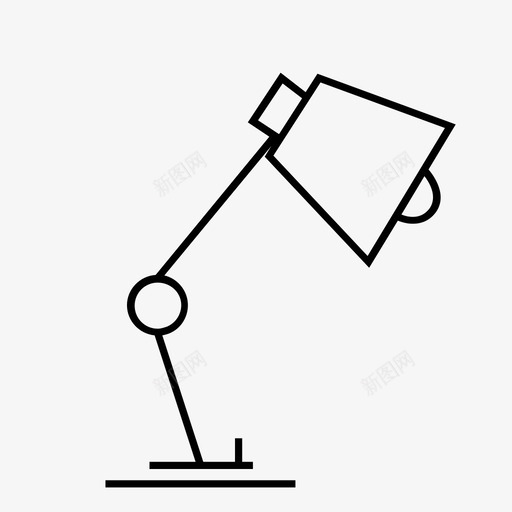 灯灯罩灯杆图标svg_新图网 https://ixintu.com 书桌 家 家具 家居装饰 挂件 沙发 灯 灯杆 灯罩 装饰