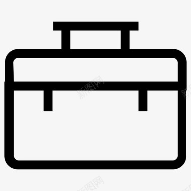 公文包ui线图标图标