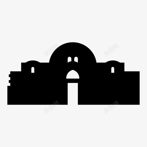 倭玛亚宫开放地标图标svg_新图网 https://ixintu.com 亚洲 亚洲首都 倭玛亚宫 地标 安曼 建筑 开放 房子 约旦 雕像