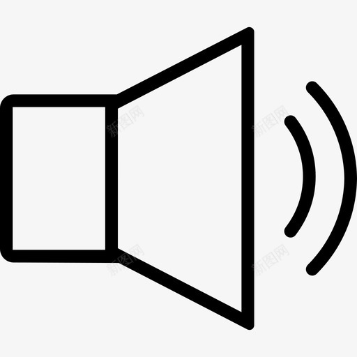扬声器项目音频网站图标svg_新图网 https://ixintu.com 启用听力 奇妙 应用程序 扬声器 接口大纲13 放大器 界面 网站 项目音频 麦克风