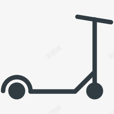 微型滑板车交通酷标图标图标