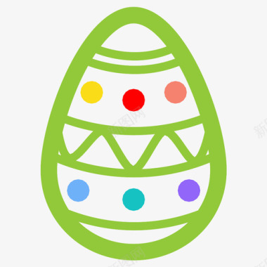 复活节彩蛋传奇复活节假期图标图标
