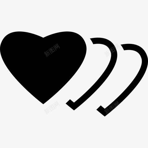 心脏的运动形状心跳图标svg_新图网 https://ixintu.com 形状 心脏的运动 心跳