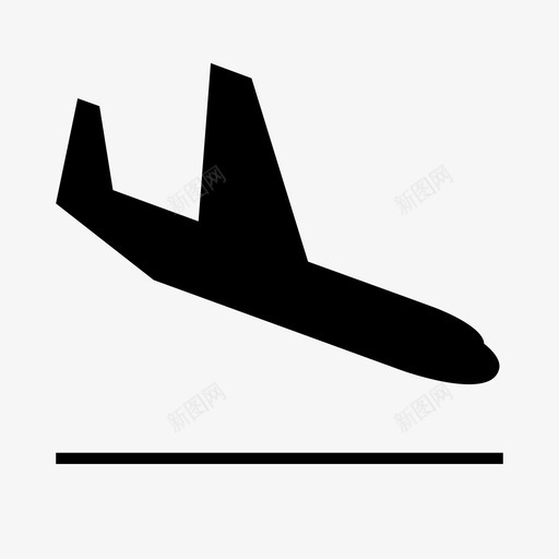 到达航空公司飞机图标svg_新图网 https://ixintu.com 到达 机场 登机口 航班 航空公司 起飞 跑道 飞机