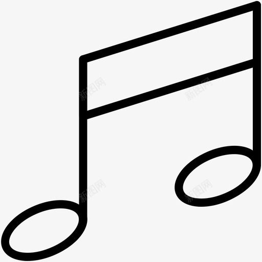音乐备忘多媒体线图标svg_新图网 https://ixintu.com 多媒体矢量线图标 音乐备忘