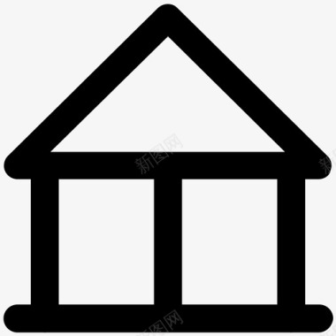 学校建筑商业图标图标