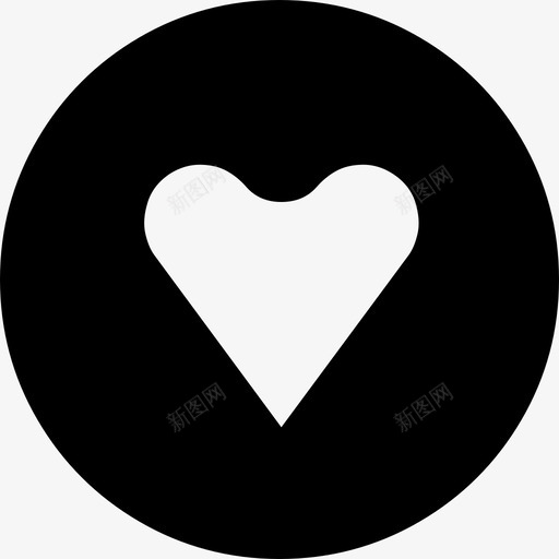 心在一个圆标志酷图标svg_新图网 https://ixintu.com 心在一个圆 标志 酷图标