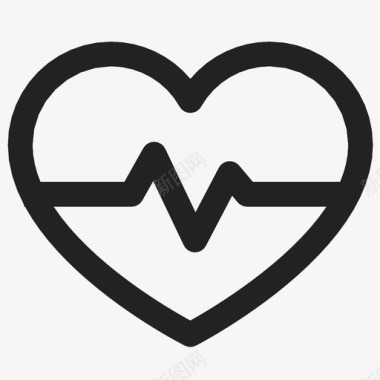 心跳脉搏监护仪图标图标