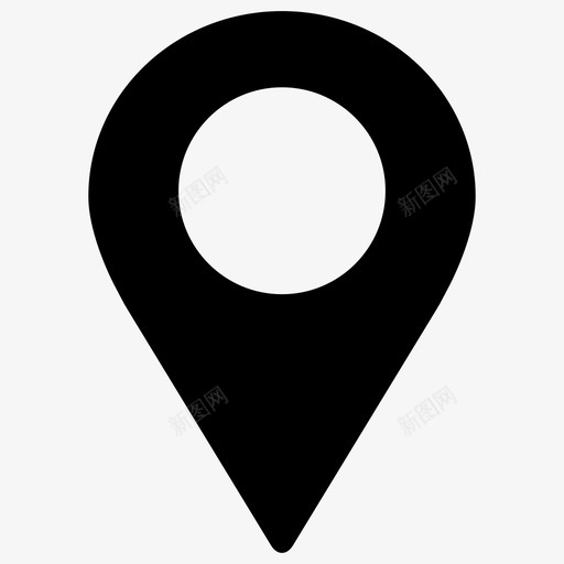 地图标记标记符号svg_新图网 https://ixintu.com 位置 图钉 地图标记 指针 标记 目标 目的地 符号