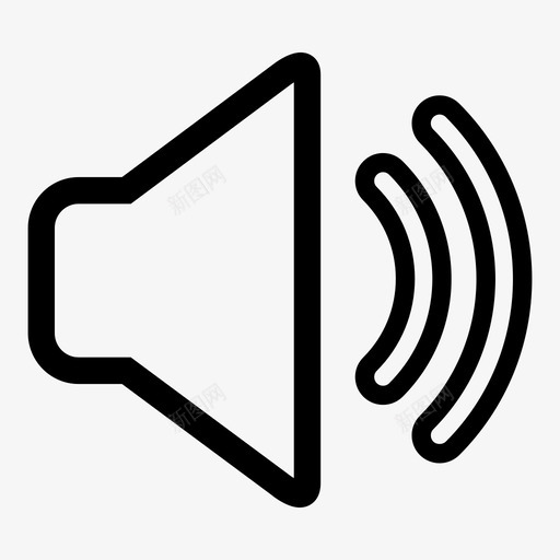 扬声器音乐噪音图标svg_新图网 https://ixintu.com 噪音 声音 扬声器 振动 音乐 音量