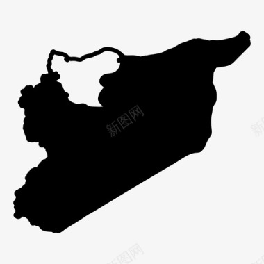 叙利亚阿勒颇地图省图标图标