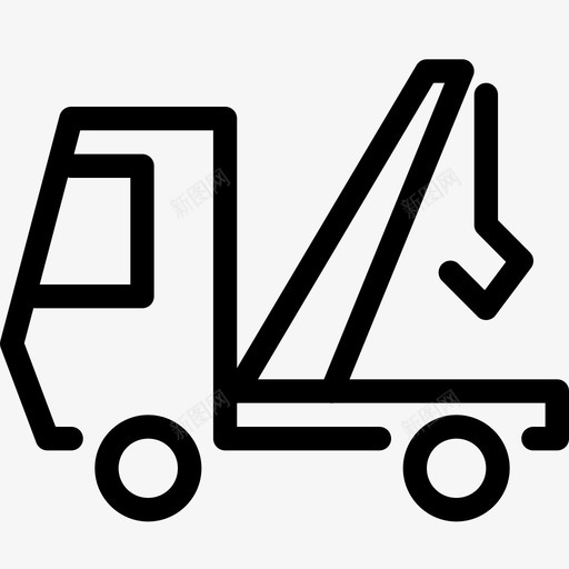 拖车运输皮卡图标svg_新图网 https://ixintu.com 升降机 拖车 故障 机械 汽车 皮卡 起重机 车辆 运输 运输和旅行