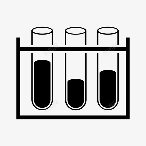 试管小瓶科学图标svg_新图网 https://ixintu.com 化学实验室 化学装置 实验室 小瓶 液体储存 液体测量 烧杯 科学 试管