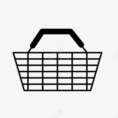 购物篮双关语物品图标图标