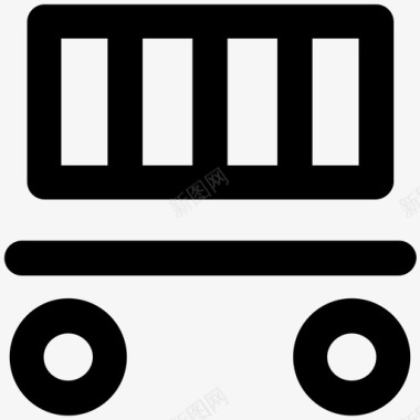 货运列车偷渡航运图标图标