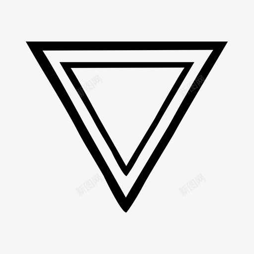 三角形向下白色视频图标svg_新图网 https://ixintu.com 三角形向下 上传 下载 分钟 圆锥体 形状 白色 绘图集2平面 视频 金字塔