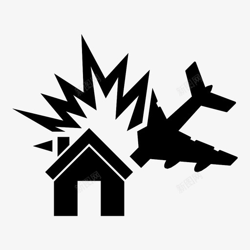 飞机相撞恐怖喷气式飞机图标svg_新图网 https://ixintu.com 事故 可怕的后果 喷气式飞机 坠机 家 恐怖 灾难 爆炸 空军 飞机相撞