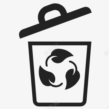 回收盒子生态图标图标