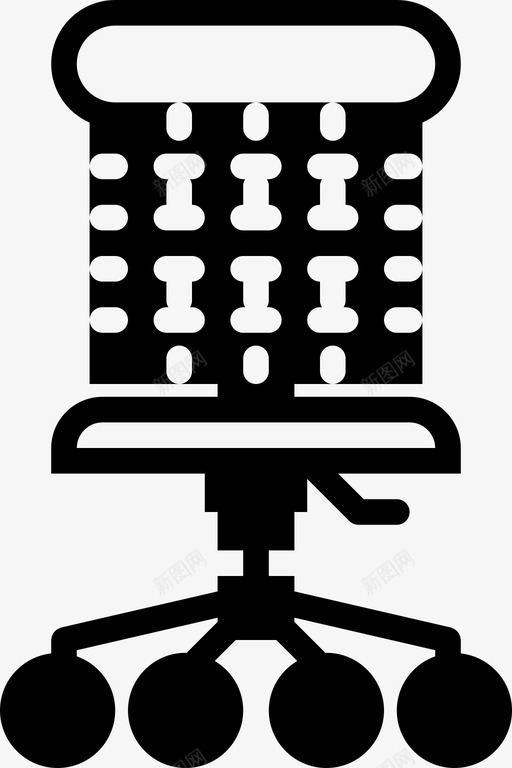 办公椅家用实心图标svg_新图网 https://ixintu.com 办公椅 家用实心