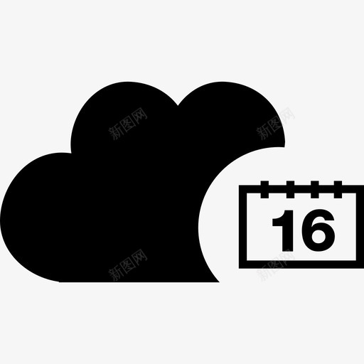 云日历工具符号界面数据图标svg_新图网 https://ixintu.com 云日历工具符号 数据图标 界面