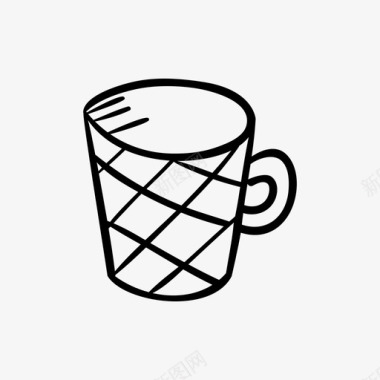 茶杯喝茶时间热的图标图标
