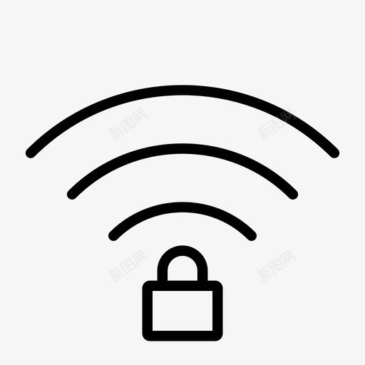 wifi锁定编程在线图标svg_新图网 https://ixintu.com it服务 wifi锁定 互联网 信息 在线 技术 数据 硬件 编程 计算机
