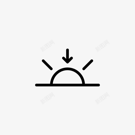日落夏天黄昏图标svg_新图网 https://ixintu.com 傍晚 夏天 天气 天气怎么样 日落 黄昏