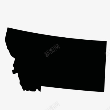美国蒙大拿地图集图标图标
