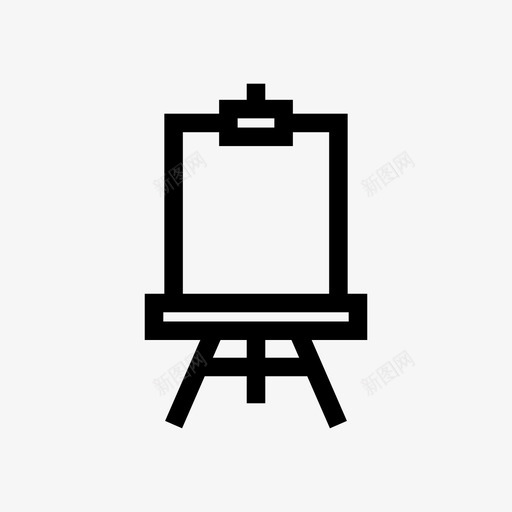 画架艺术品木板图标svg_新图网 https://ixintu.com 书页 支架 木板 水彩画 画家 画架 画笔 绘画 艺术品