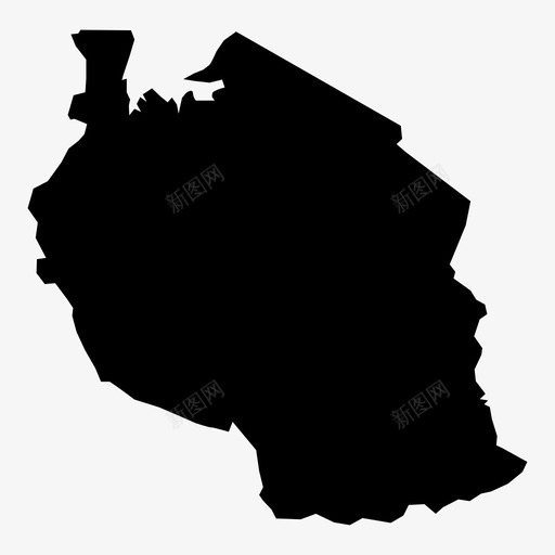 坦桑尼亚非洲国家图标svg_新图网 https://ixintu.com 世界地图字形 位置 共和国 国家 地图 坦桑尼亚 导航 非洲