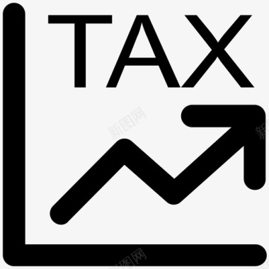税率业务粗体线图标图标