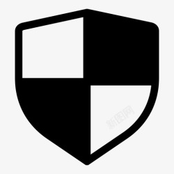 盾牌徽标盾牌安全保护图标高清图片