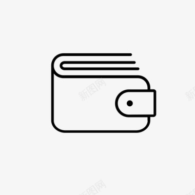 钱包卡片持有人现金图标图标