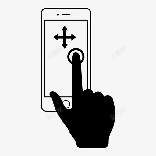 手指拖动触摸屏触摸手势图标svg_新图网 https://ixintu.com 房屋 手指拖动 整体 智能手机手势 视觉 触摸屏 触摸手势 针尖 镜头