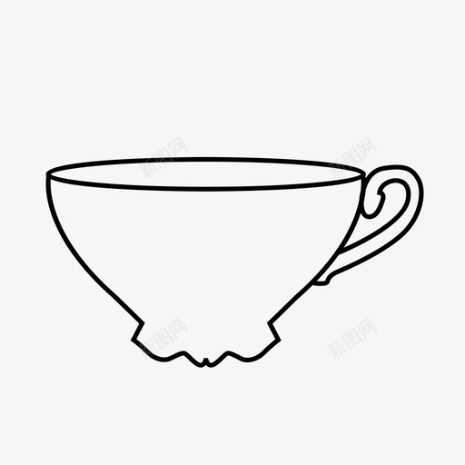 茶杯咖啡杯子图标svg_新图网 https://ixintu.com 咖啡 杯子 水泡 茶杯