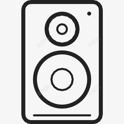扬声器扩音器线路图标svg_新图网 https://ixintu.com 声音 录音室 扩音器 扬声器 立体声 线路 音乐 音量