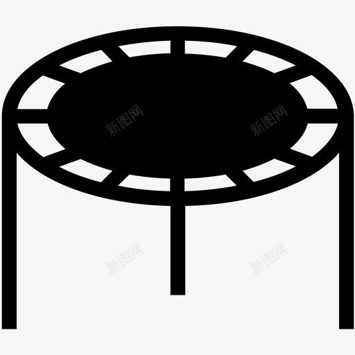 蹦床春天玩耍图标svg_新图网 https://ixintu.com 健身器 弹跳 户外 春天 玩耍 自然创意图标 跳台 蹦床 蹦床跳跃