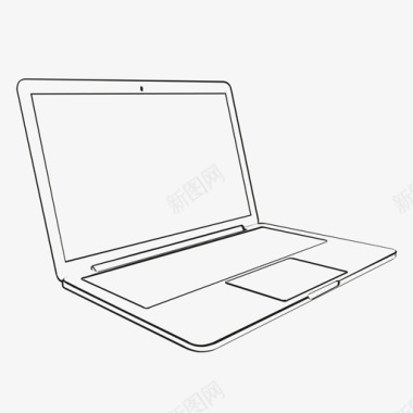 笔记本电脑苹果紧凑型图标图标