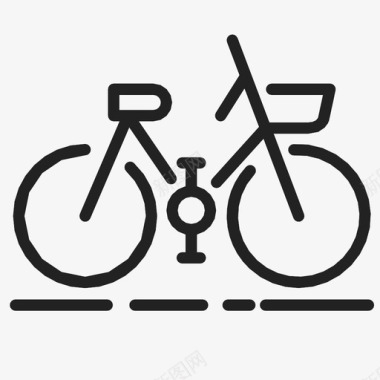运动自行车运动无污染运动图标图标