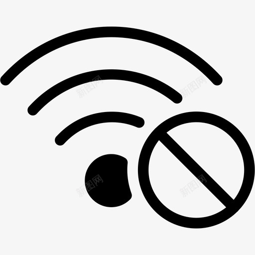 没有wifi冲浪关闭没有网络图标svg_新图网 https://ixintu.com 互联网关闭 信号 冲浪关闭 无线 没有wifi 没有电子邮件 没有网络 没有连接 网络实心图标