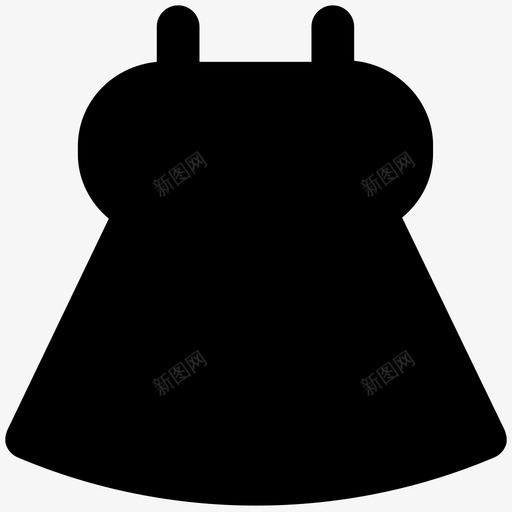 束带连衣裙时尚大胆的固体图标svg_新图网 https://ixintu.com 时尚大胆的固体图标 束带连衣裙