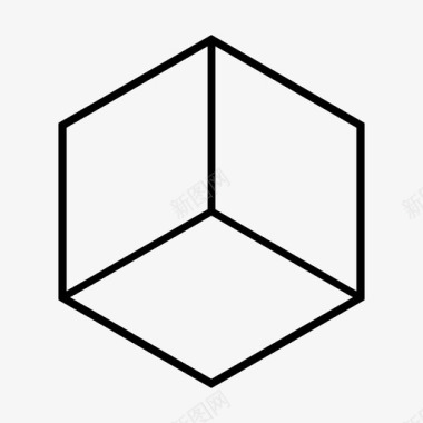 立方体块长方体图标图标