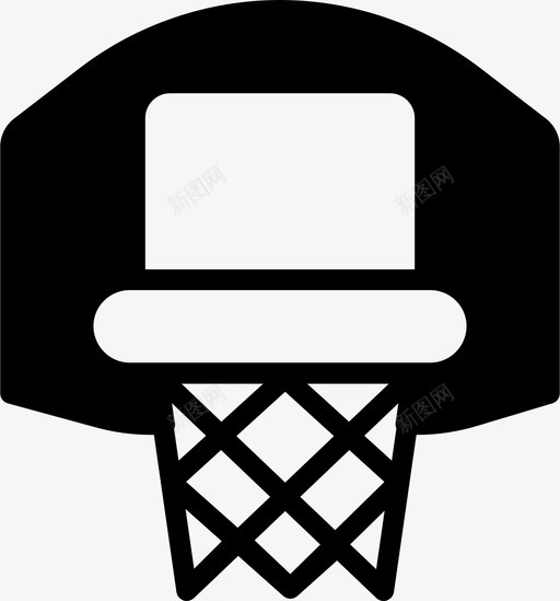 篮球板运动实心图标svg_新图网 https://ixintu.com 篮球板 运动实心