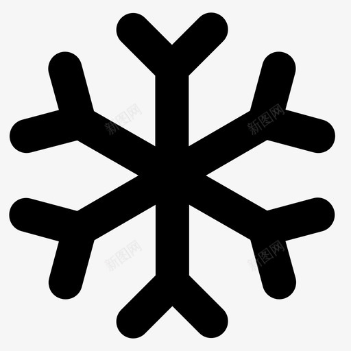 雪花北极圣诞节图标svg_新图网 https://ixintu.com 元素 冬天 冰冻 冰川 北极 圣诞节 寒冷 雪堆 雪盖 雪花