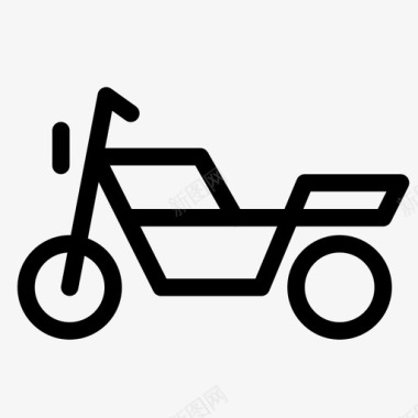 摩托车自行车骑自行车图标图标