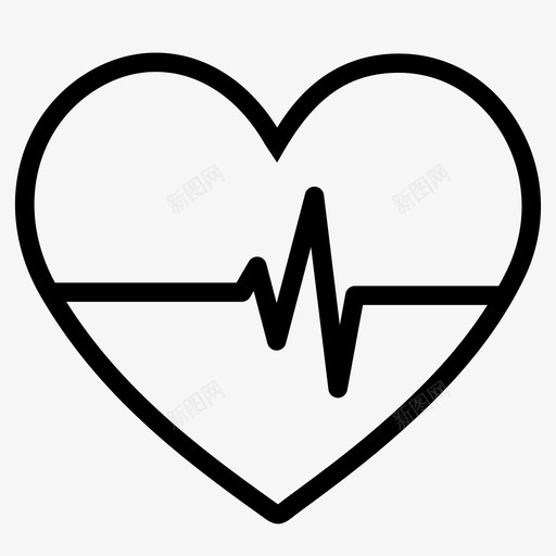 hearbeatsystollic舒张图标svg_新图网 https://ixintu.com ekg hearbeat lilfe medical pulse pump systollic 医学图标 舒张 跳动