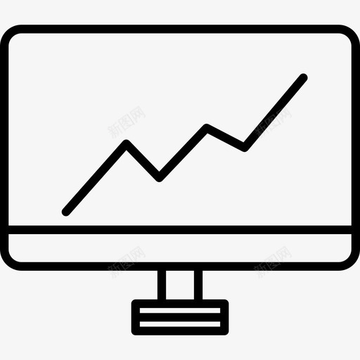 商业报告与增长几笔图标svg_新图网 https://ixintu.com 几笔 商业报告与增长