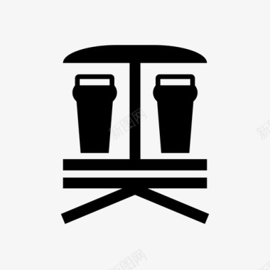 啤酒花园庇护所酒吧图标图标
