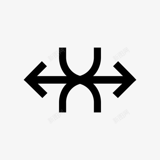 重叠箭头连接图标svg_新图网 https://ixintu.com 双精度 复制 接口 相交 箭头 聚合 连接 重叠