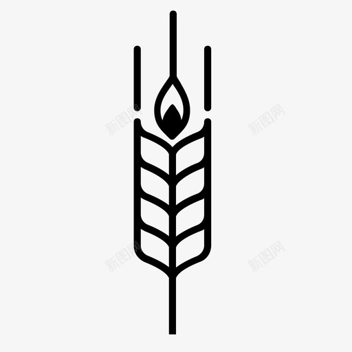 小麦玉米卷沙拉图标svg_新图网 https://ixintu.com 农业 啤酒 小麦 杂草 沙拉 玉米卷 谷物 面包 食品 饼干